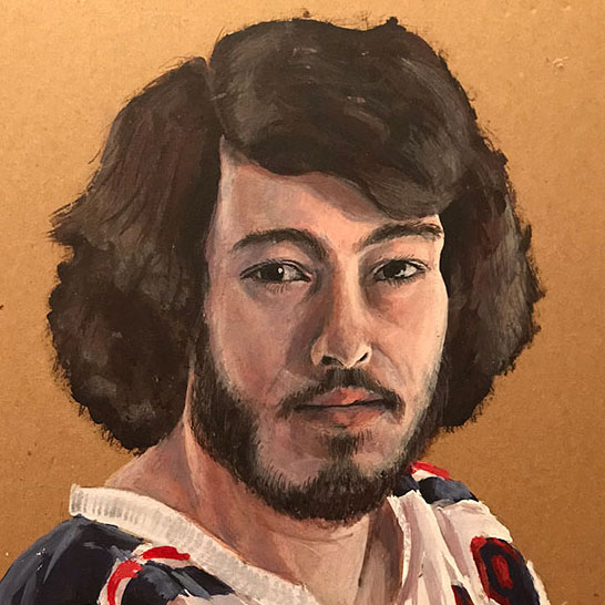 Image of Self Portait in Acrylic
